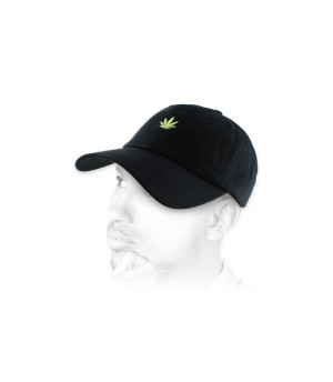 cannabis Cap negro Dad Cap Canna black